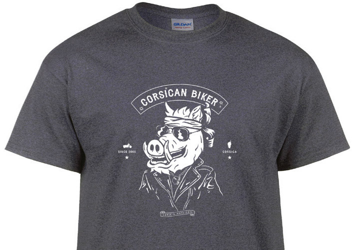 T-shirt Corsican Biker